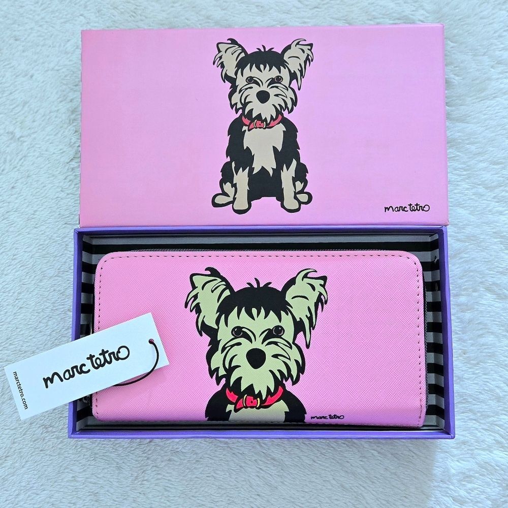 Marc Tetro 3/4 Zip Around Yorkshire🏴󠁧󠁢󠁥󠁮󠁧󠁿 Terrier🐕 "Yorkie" Wallet
